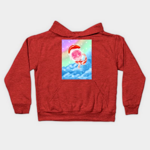 Swimming in the dream Kids Hoodie by Ammi